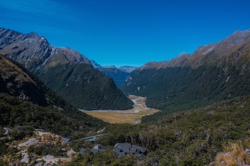 Spaní na Routeburn Track