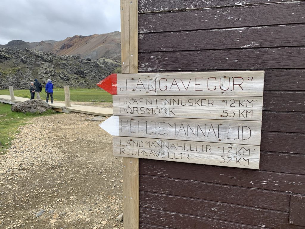Vstup na Trek Duhové hory na Islandu